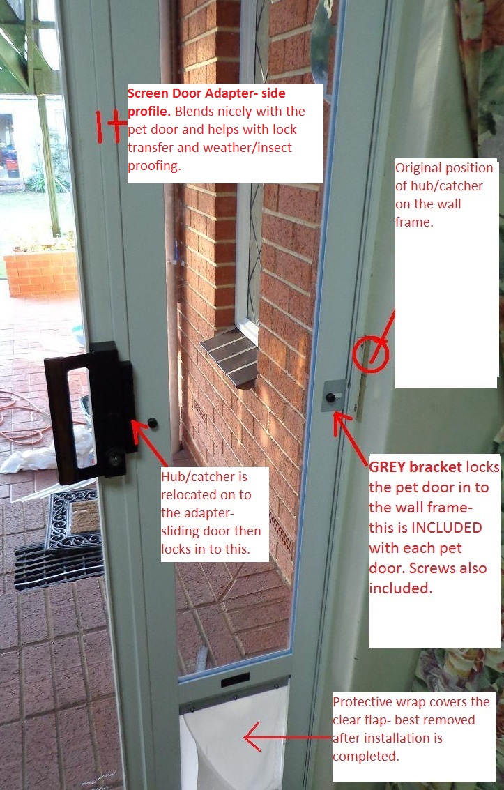 Patio Pet Door For Sliding Door Large 269 Free Delivery Ebay
